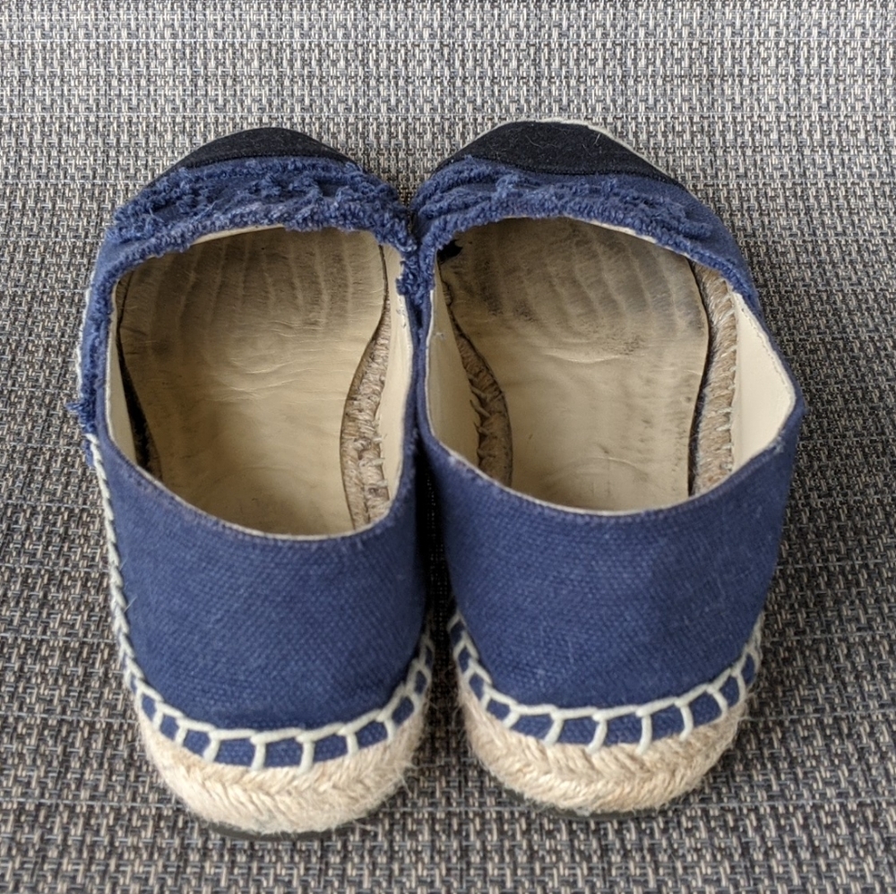 CHANEL Navy and Black Espadrilles - Picture 8 of 10